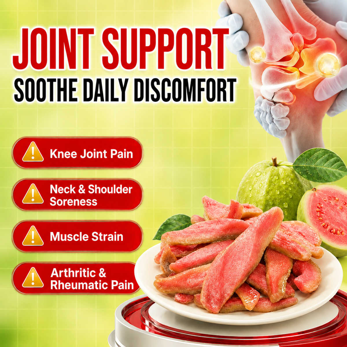 💚Say goodbye to high-calorie guilt! 💯💯Satisfy your cravings with ourfiber-rich Red Guava slices-LYJ