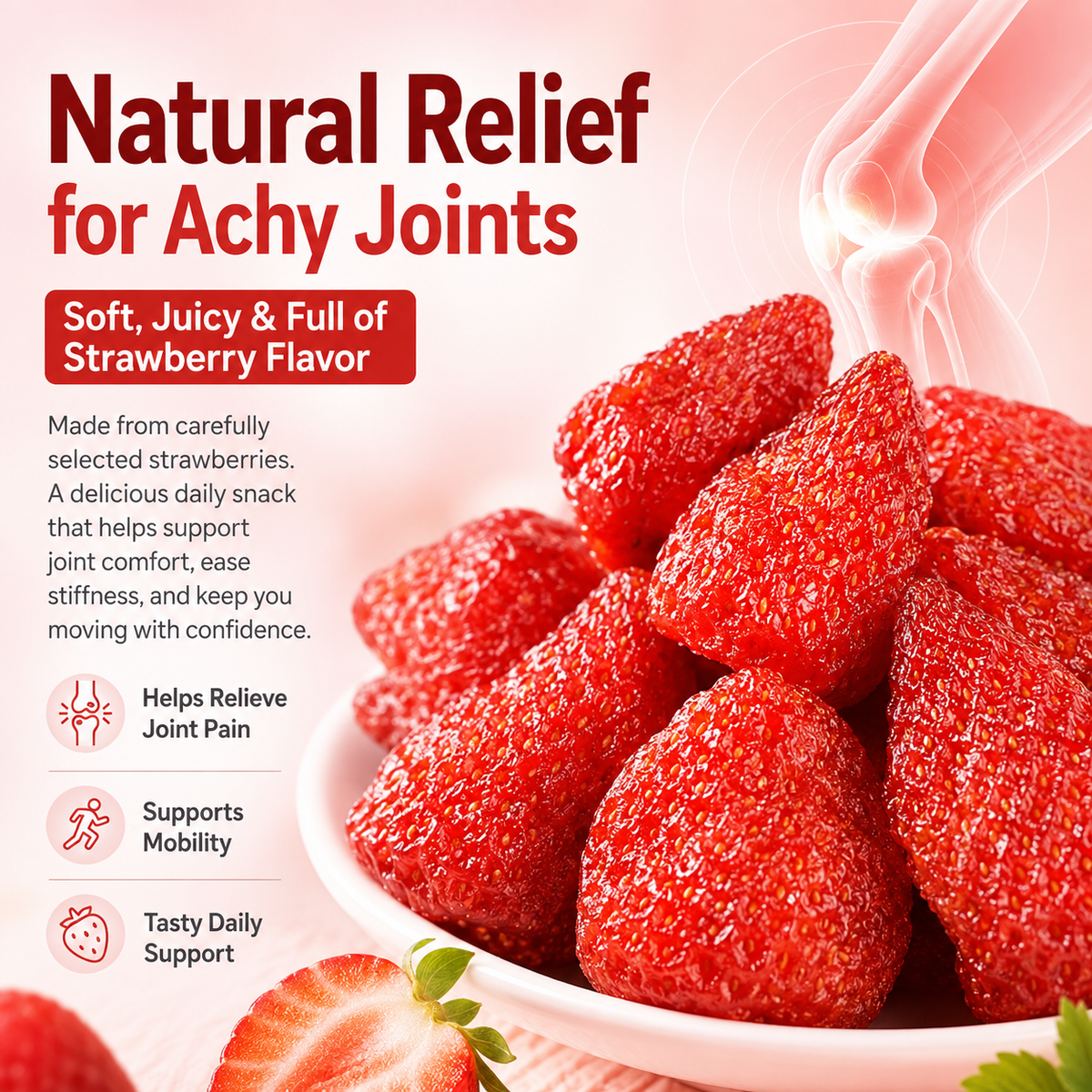 🍓A Natural Strawberry Snack Designed To Support Joint Wellness & Daily Mobility-LYJ